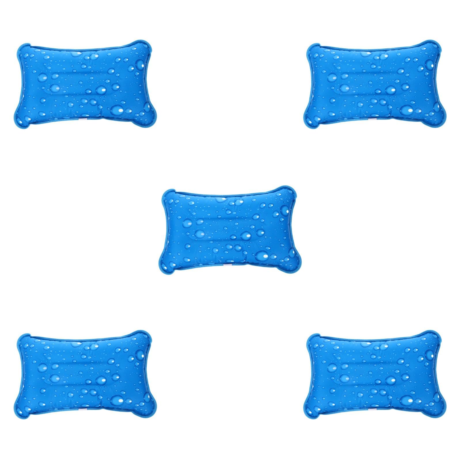 Ciieeo 5 Pièces Oreiller été Rafraîchissant Gonflable et Remplissable Eau Oreiller de Voyage et Portable pour Camping et Activités Extérieures Coussin de Sommeil Rafraîchissant Adulte