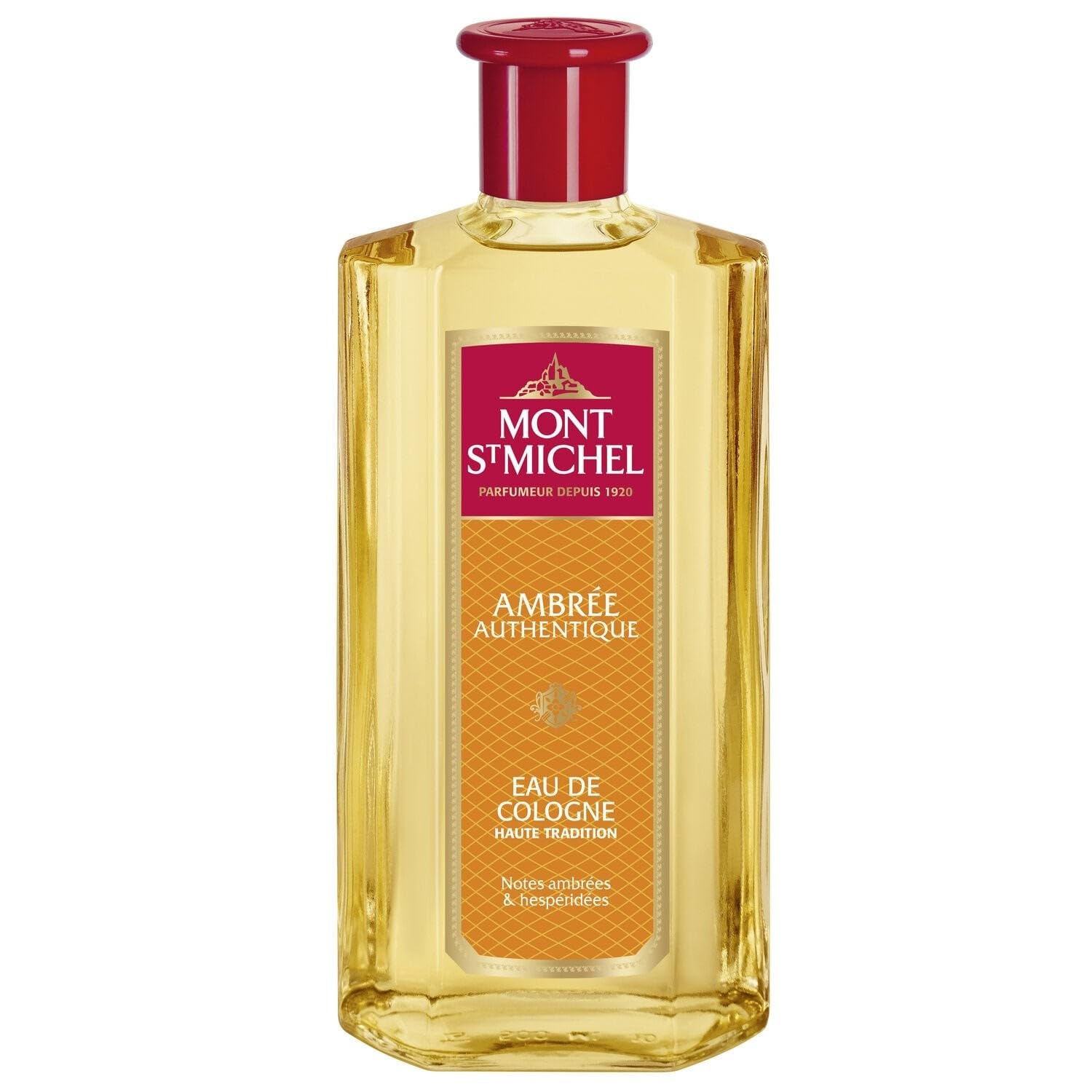 MONT ST MICHEL - Eau de Cologne Ambrée Authentique, Parfum Intemporel Frais et Revigorant, 500ml - Lot De 3