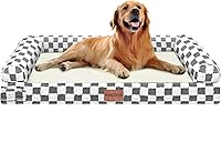 Vista 138 de Cama grande para perros ortopédica lavable: camas con almohada XL para perros grandes, sofá de espuma viscoelástica, impermeable, funda extraíble