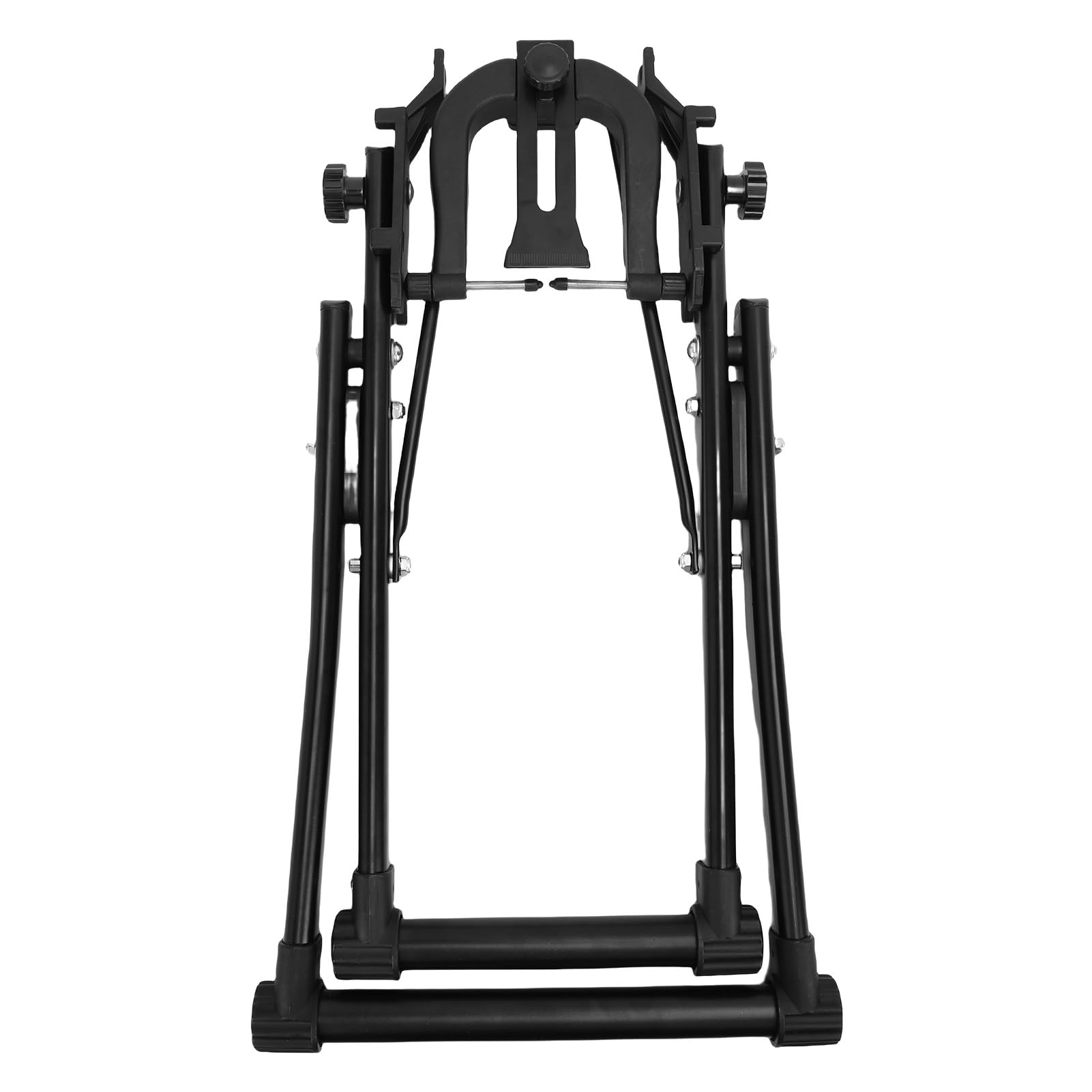 Fahrrad-Laufrad-Zentrierständer, Zusammenklappbarer Fahrrad-Laufrad-Wartungshalter, Unverzichtbares Wartungswerkzeug mit Maßstabslineal und Oberem Stift, Hartstahl, Ideal für 16 Bis 29 Zoll