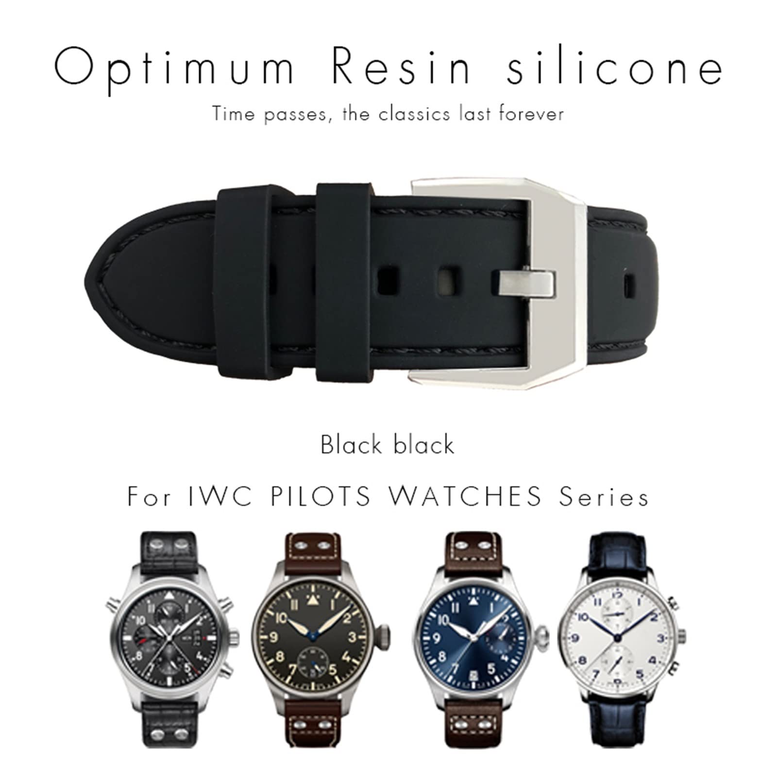 Amazon.co.jp: Wscebck 20mm 21mm 22mm ラバー シリコン