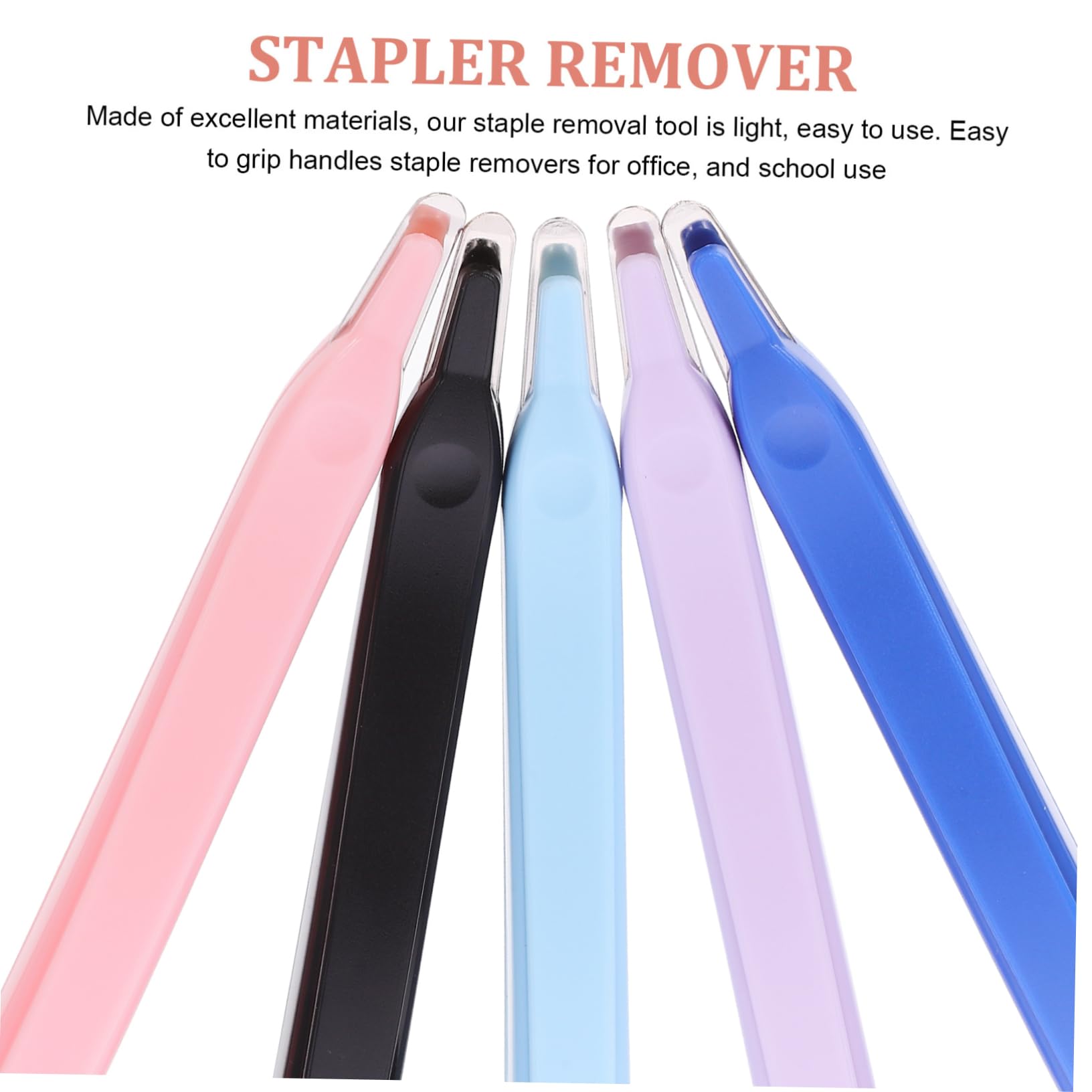 Operitacx 5 Set Estrattore Per Unghie Da Ufficio Leva Smalto Per Unghie Pinzatrice Per Gel Leva Punti Leva Punti Manuale Piccolo Estrattore Per Punti Strumento Ergonomico Per 5 pezzi*5