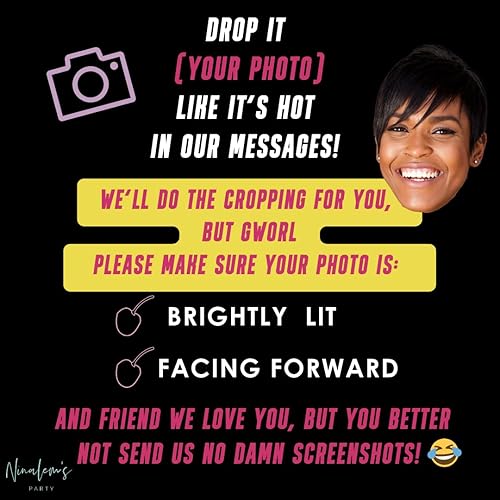 Miniatura 2 de Divertida pancarta con foto personalizada para cualquier edad  Cara bailarina para cumpleaños de 21, 30, 18, 40 años