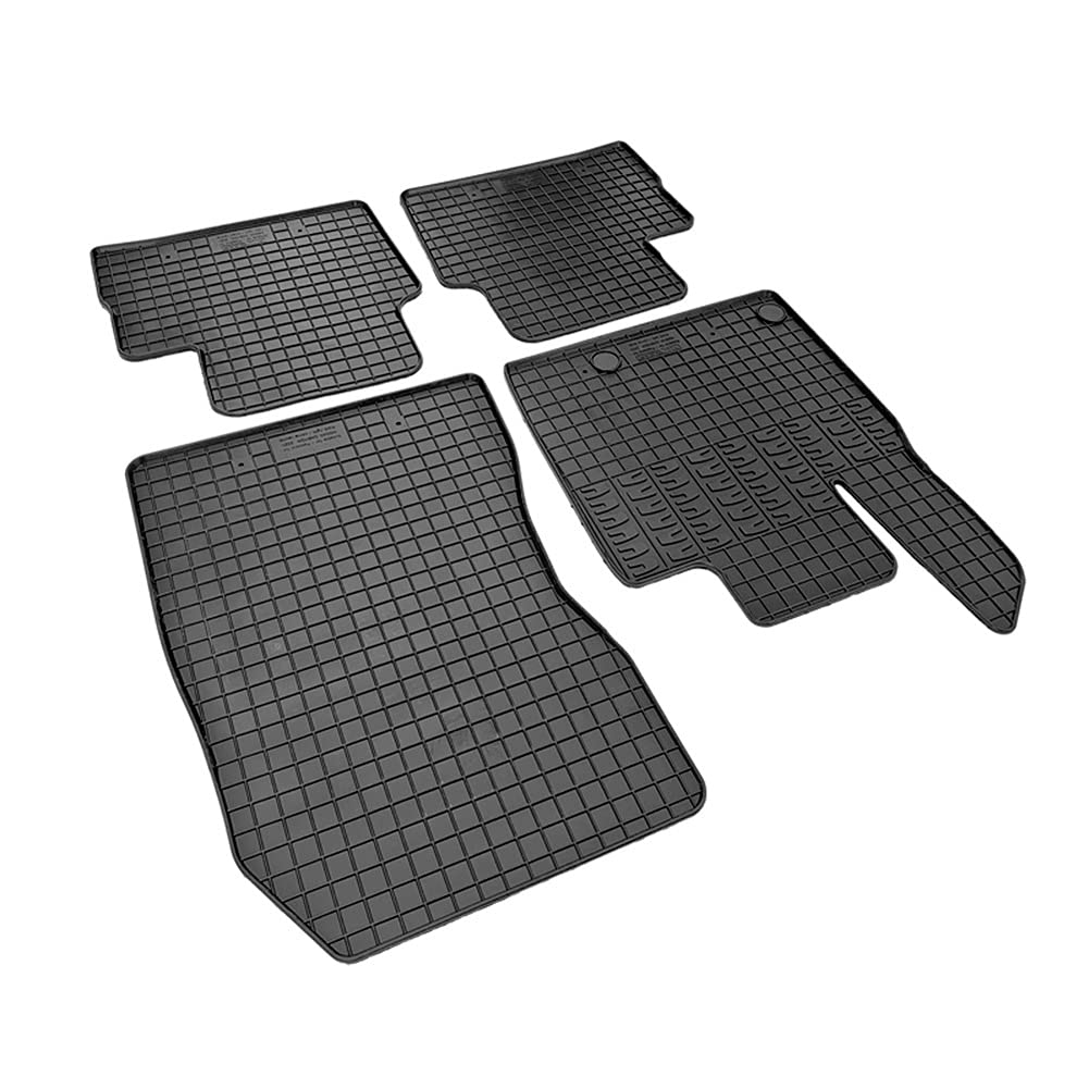 AUTO-STYLE Zestaw gumowych mat kompatybilnych z Nissan Qashqai III (J12) 2021- (4-częściowy + system montażowy), czarny