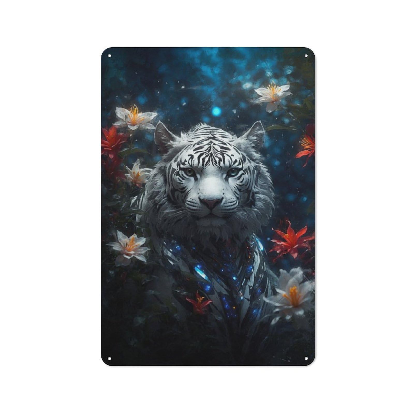 Junmoney Sentinel Of The Forest Vintage Tin Sign 30X20cm With For Guest Room Or Hallway, For Themed Room Decoration, For Vintage Wall Decor Fans