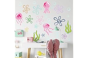 Under The Sea Jellyfish Bubbles Wall Stickers