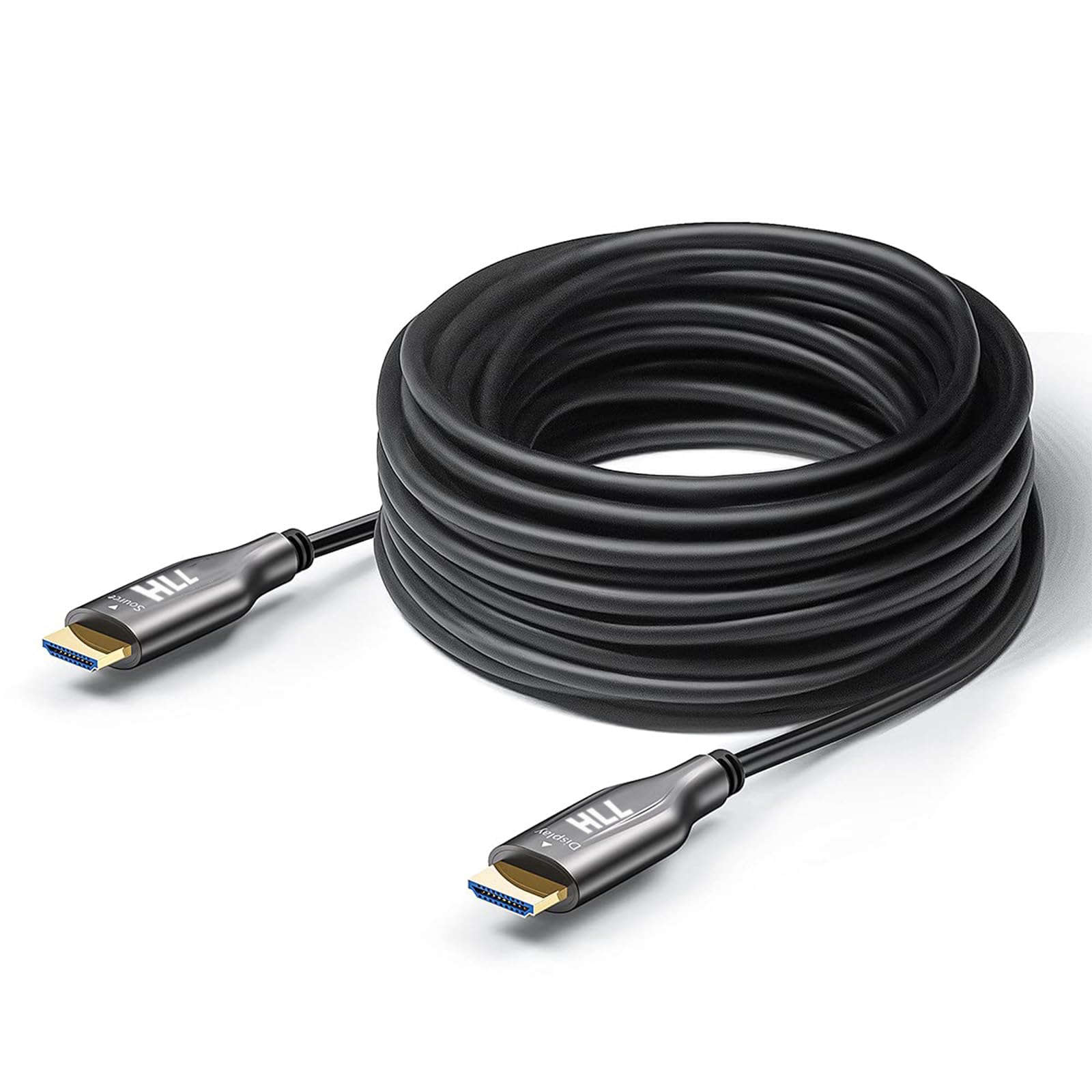 Fiber Optic HDMI 65FT-HDMI,Fiber Optic Cable Ultra High Speed HDMI Cord are not affected by electromagnetic Interference,Compatible with Home Theatre,Ultra high Definition Video Image Transmission