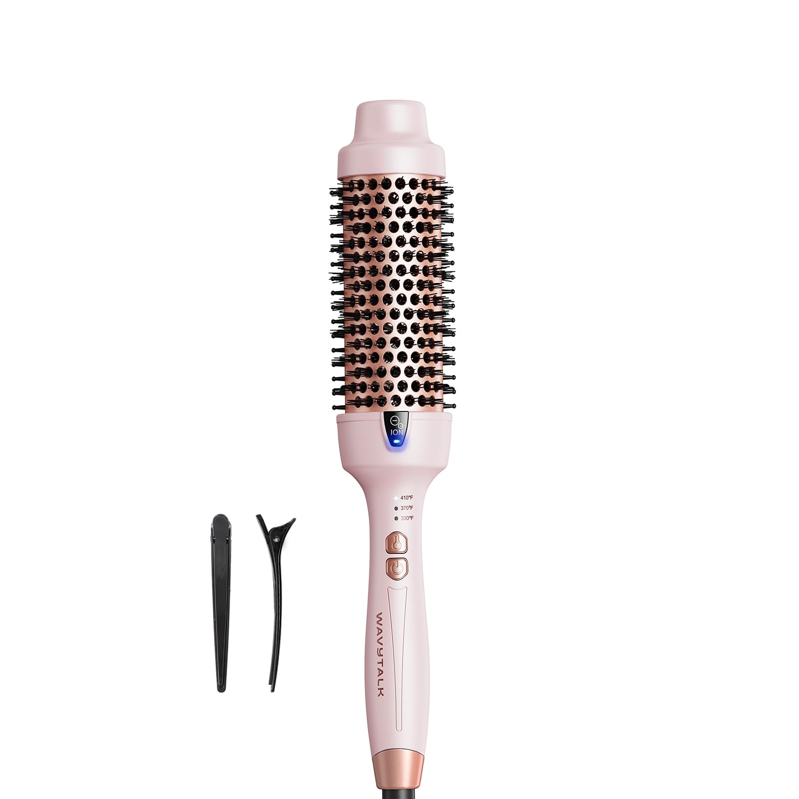 wavytalkThermal Brush, Blowout Express 1.7 Inch Blowout Brush, Negative Ion Technology for Creating Smooth Relax Blowouts, Give The Hair Body and Shine, Millennial Pink