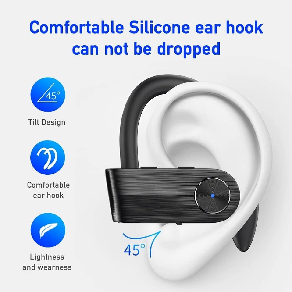 TWS Bluetooth 5.0 Earbuds Wireless Earphones with 1500Mah Charging Case 9D Stereo Active Noise Cancelling Headset Premium Deep Bass Touch Control Headphones