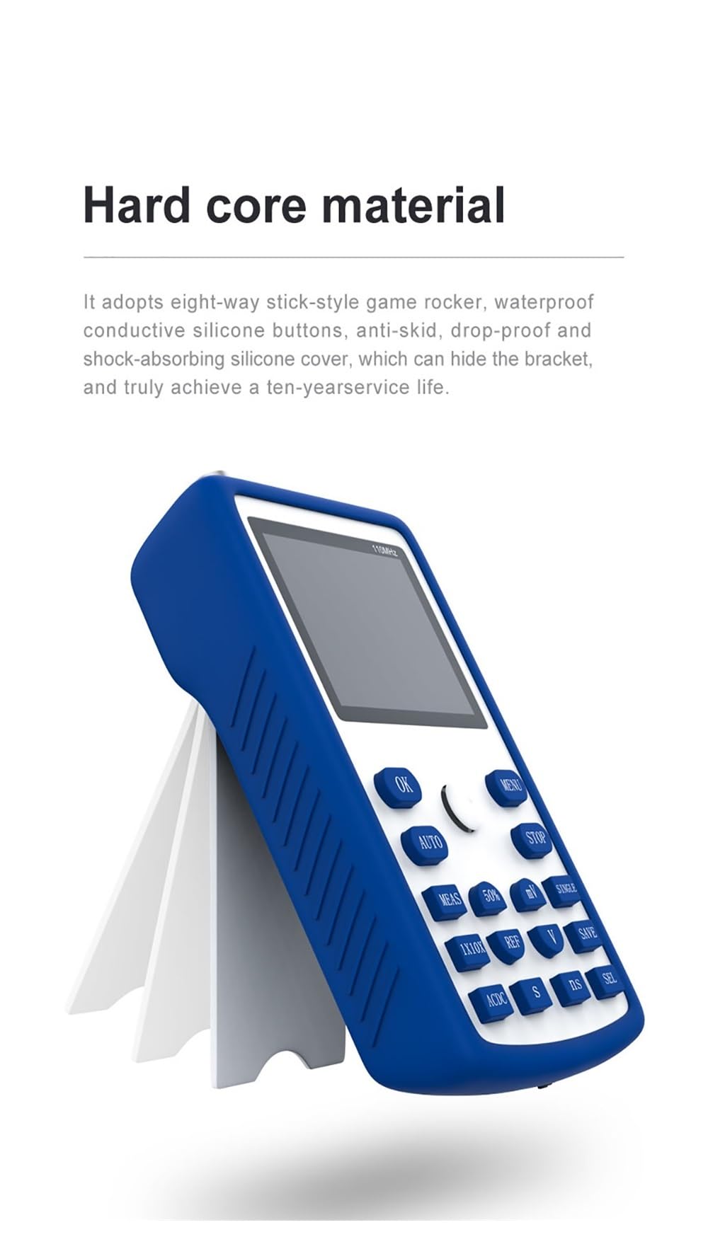 Osciloscopio Digital profesional 1C15, tasa de muestreo de 500 MS/s, ancho de banda analógico de 110 MHz, compatible con almacenamiento de forma de onda,De larga duración