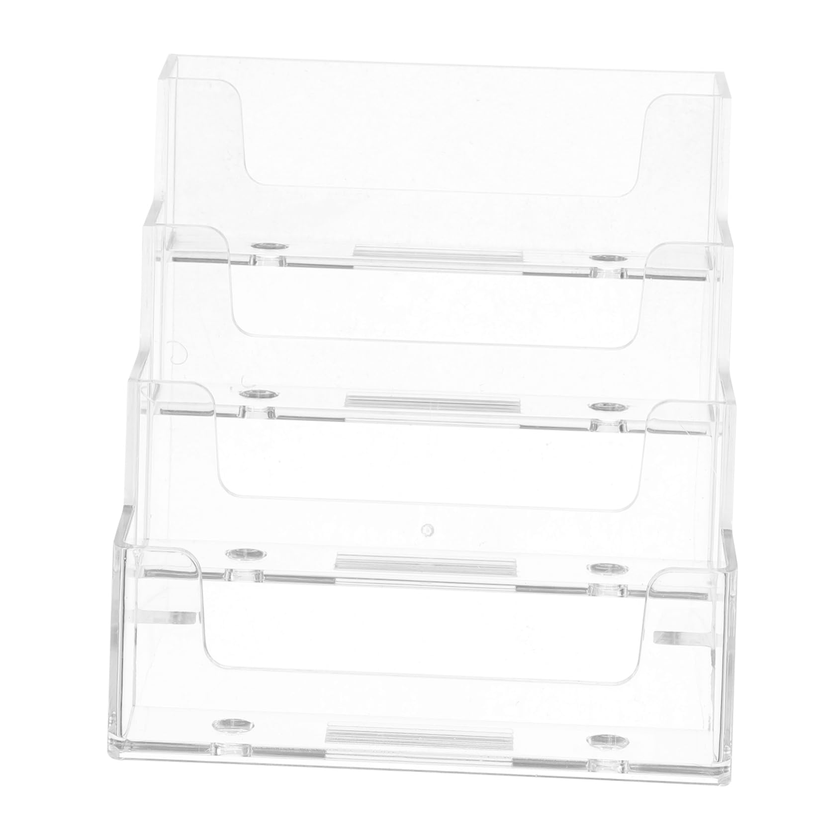 NUOBESTY 5stücke Business Card Holder Transparent Lagige Kartenbox Für Schreibtisch Organizer Für Visitenkarten Eleganter Kartenständer Multifunktionale Aufbewahrungslösung Für Büro