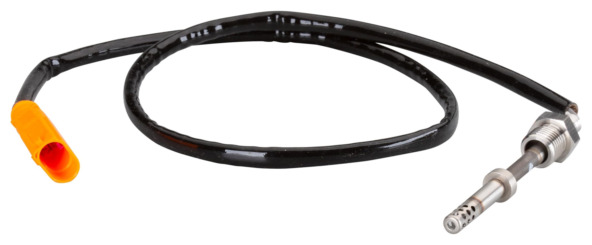 HELLA 6PT 010 376-101 Sensor, temp. gas escape - 2polos - atornillado - Cable: 715mm