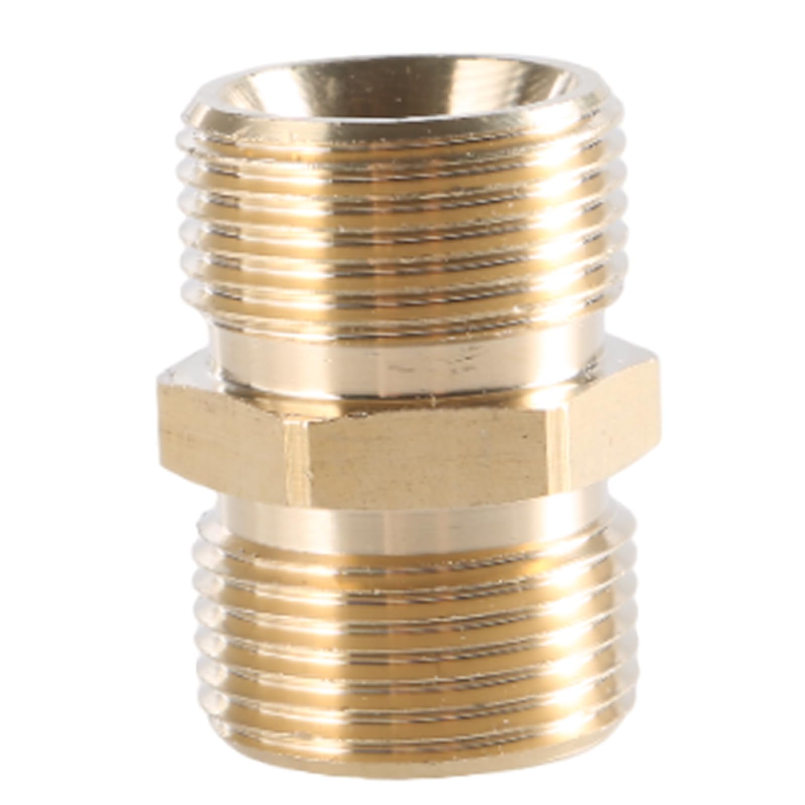Brass Pressure Washer Hose Coupling, Extension Adapter M22-15mm M22-14mm Male Threaded Adapter Connector Extension Connector