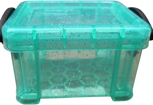 Clear Storage Box With Locking Lid Portable Jewelry Container For Pocket Purse Organizing Beads Small Items
