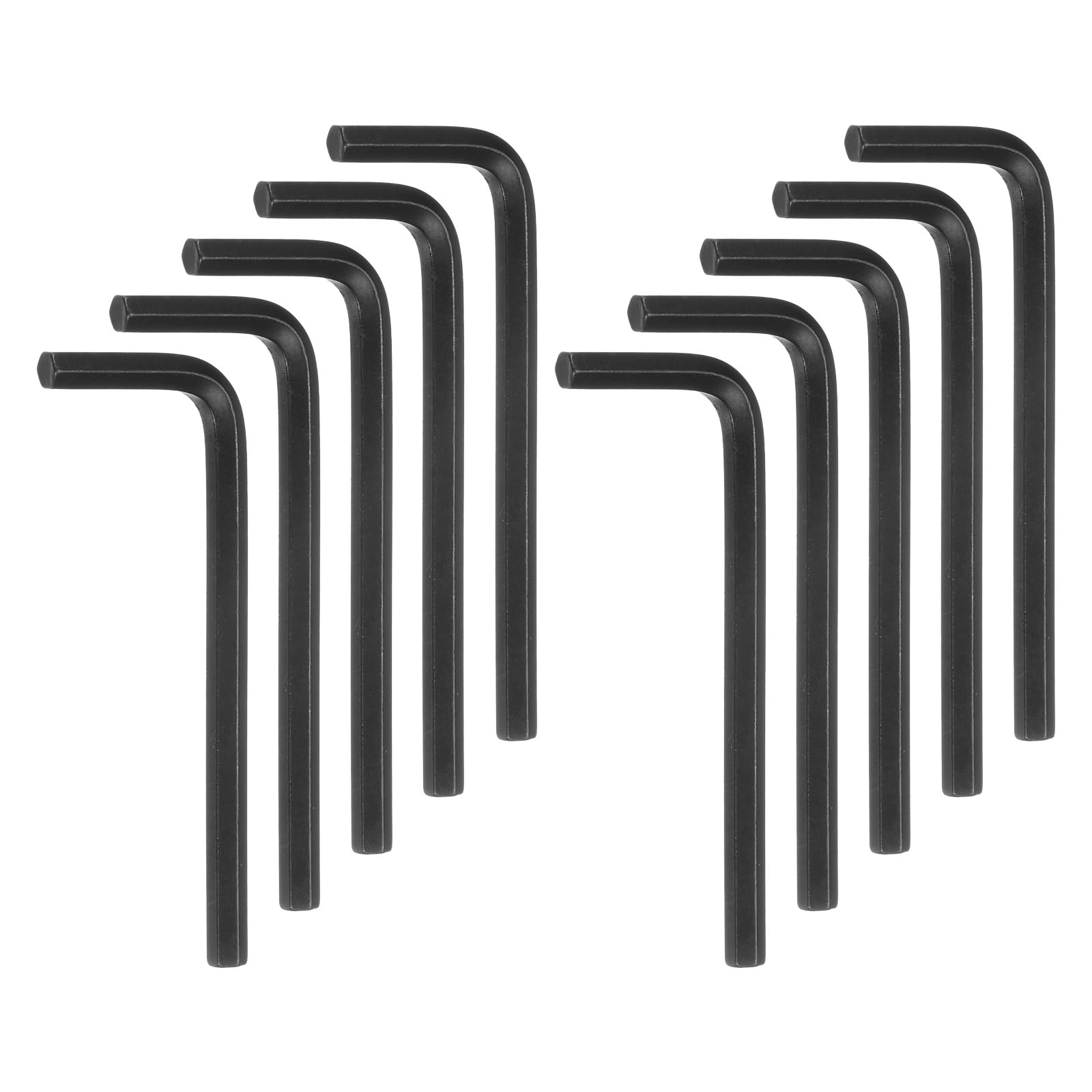 HARFINGTON 10pcs Hex Key Wrench 5/32" L-Shape Hexagon SAE Wrenches Chrome Vanadium Steel Repairing Tool for Home Repair, Black
