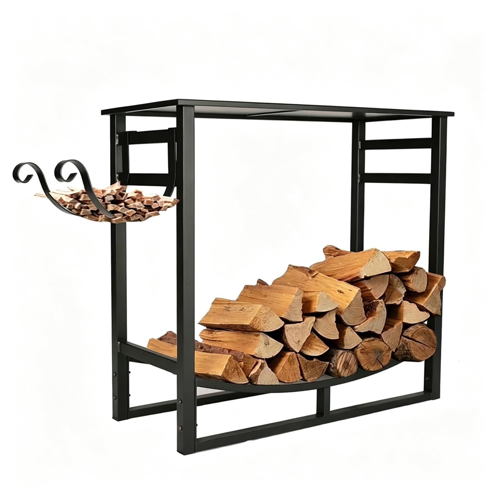 zktoermn Porte-bûches, Porte-bûches Métal Pour Intérieur Et Extérieur