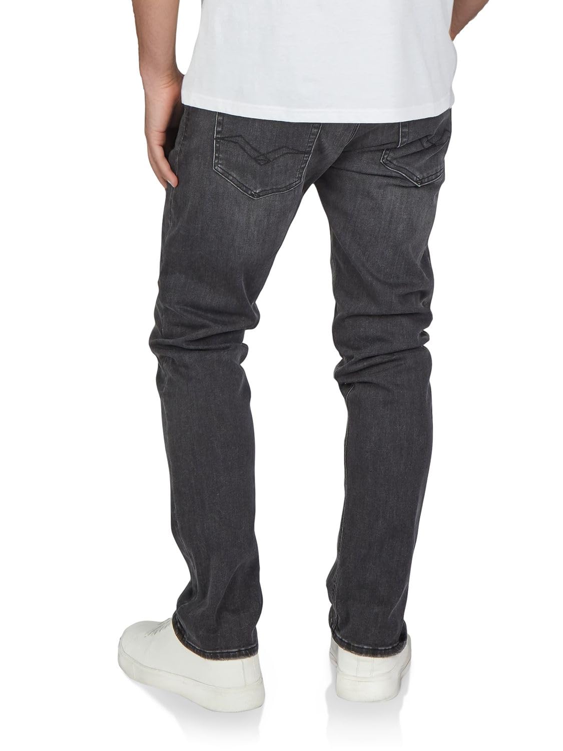 Replay Jeans Herren Stretch Straight Fit Grover Jeanshose Hose Denim – Bild 2