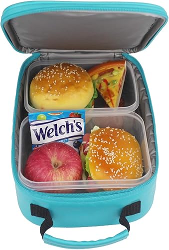 Miniatura 5 de Gameboy - Bolsa de piel para el almuerzo para la escuela y el viaje para niños y niñas verde