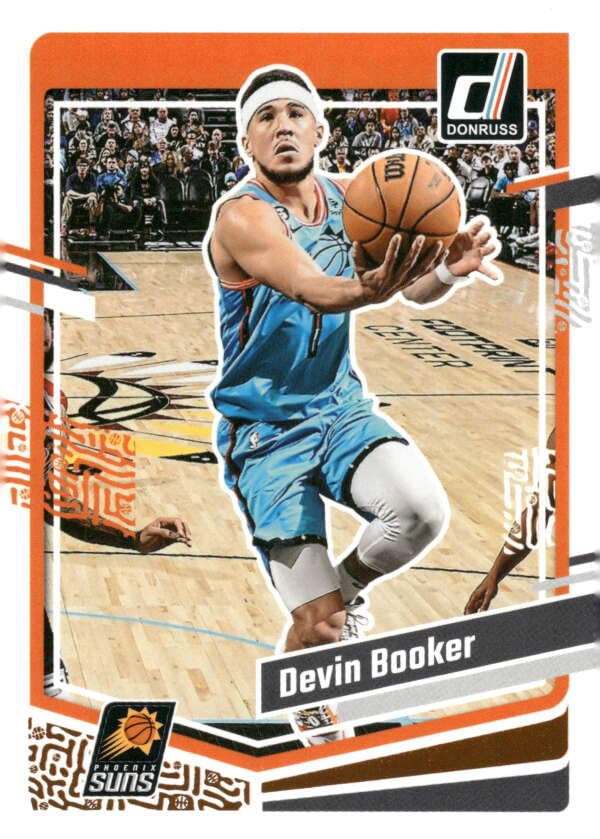 2023-24 DONRUSS #43 DEVIN BOOKER PHOENIX SUNS BASKETBALL OFFICIAL TRADING CARD OF NBA