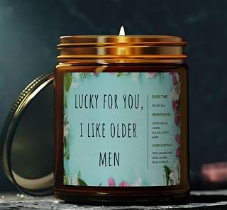 Hiaus Scented Cande - ucky for You, I ike Oder Men - Perfect Funny Gift for Her, Idea for Frien, Rotic Home Décor, Great Par Faor