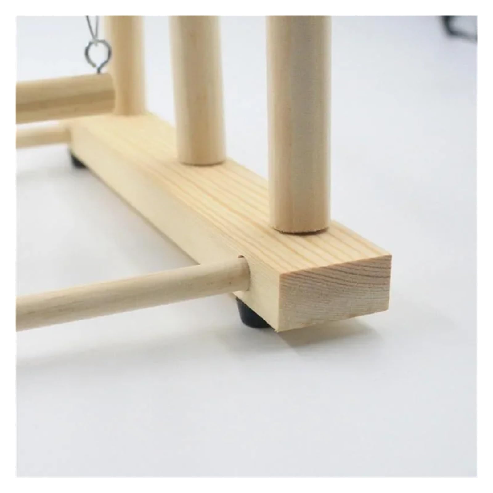 Posatoio per pappagalli Supporto for gabbia for uccelli, supporto for pappagalli, altalena e scala in legno for parco giochi, giocattolo for
