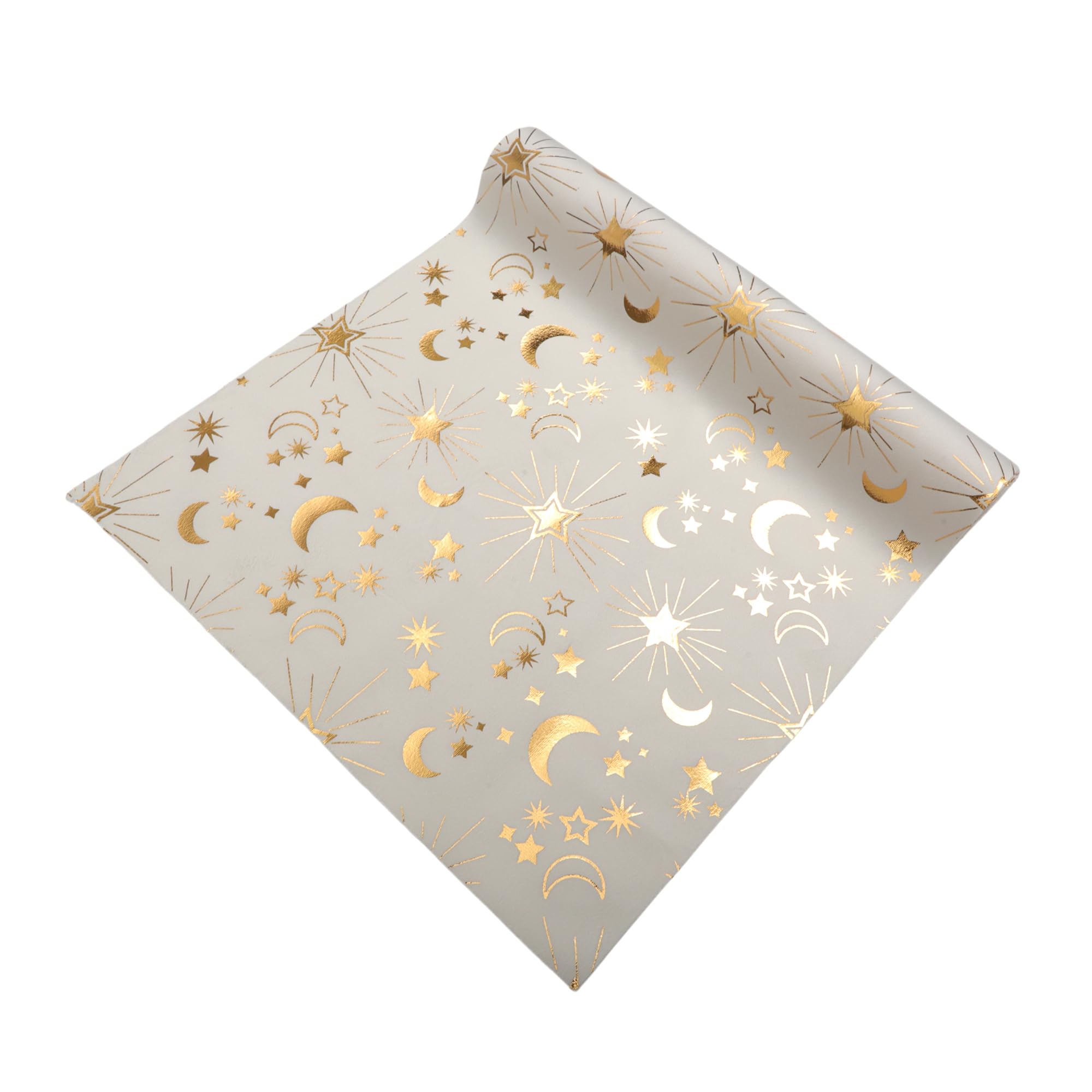 Camino de mesa brillante de estrellas y luna, ideal para bodas y cumpleaños