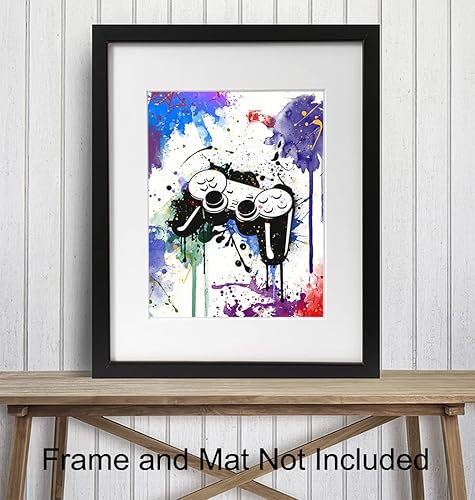 Miniatura 3 de Video Arcade Remote Control Wall Decor - Gaming Controller Art Poster for Game Room, Dorm, Bar, Boys Room, Kids Bedroom - Gift for Gamers, Xbox,