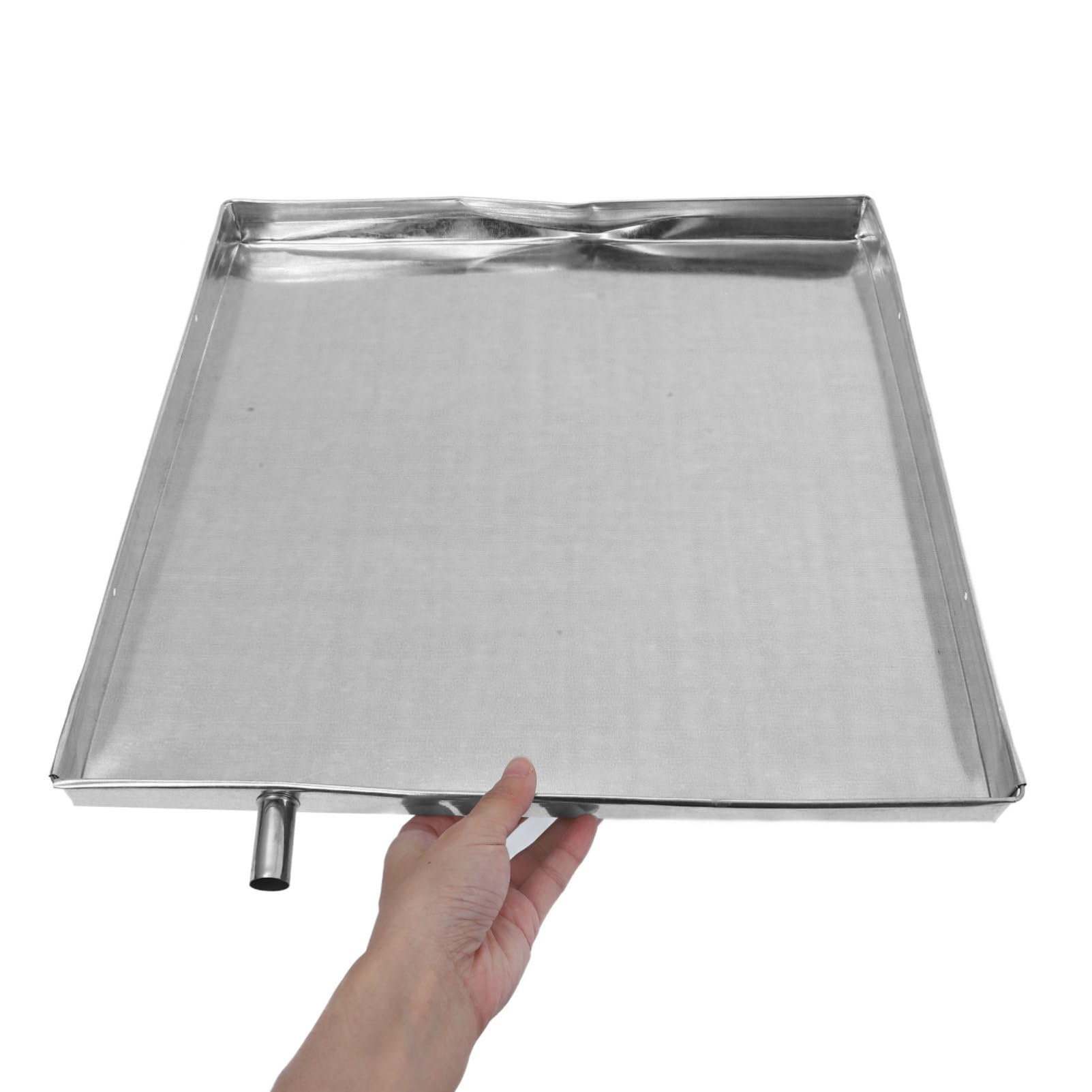 Artibetter Bac De Récupération Eau Pour Climatiseur Bac De Vidange Étanche Galvanisé Avec Système De Drainage Compatible Avec Divers Modèles De Climatiseurs
