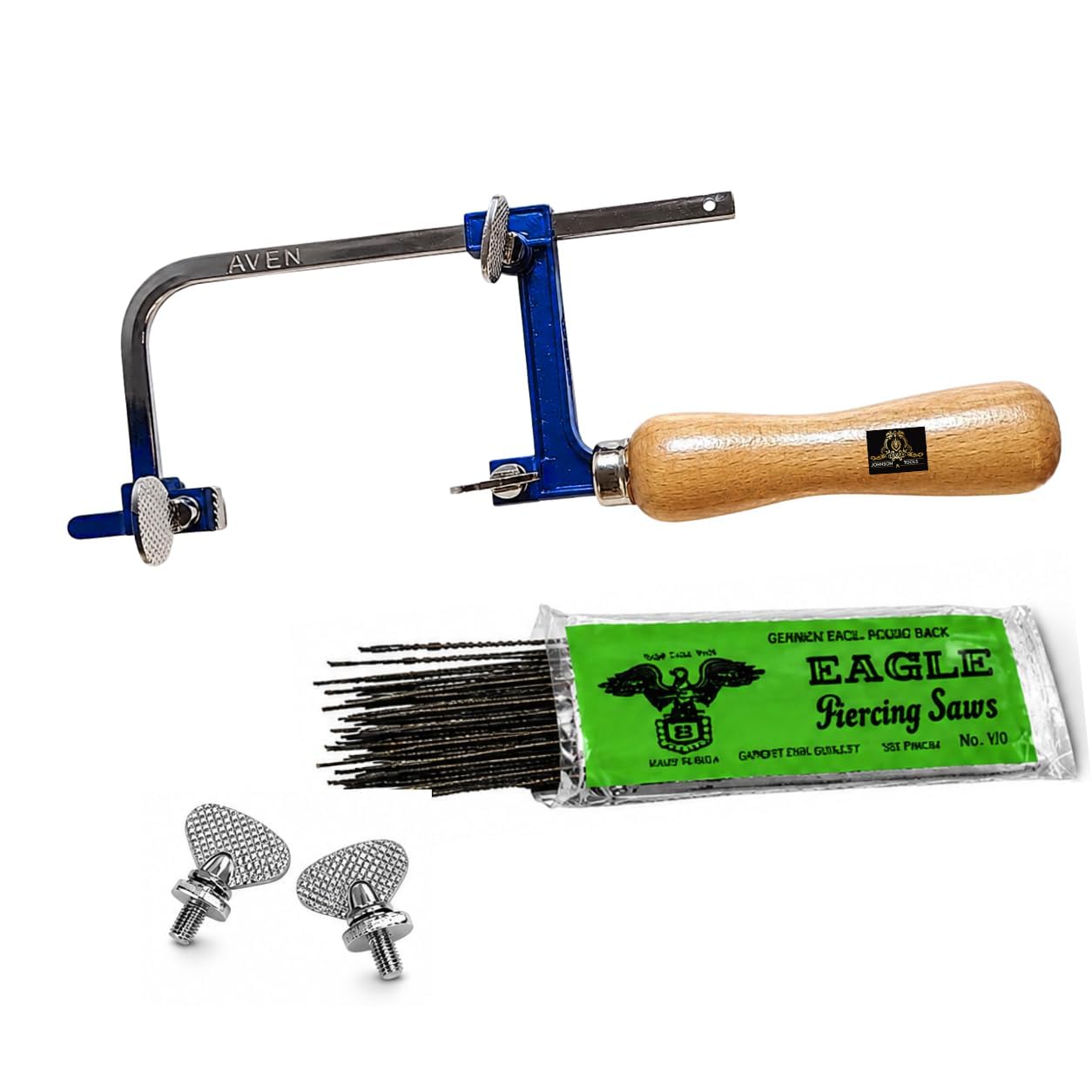 Johnson Tools Adjustable Coping Hand Saw Frame (75mm) with 120