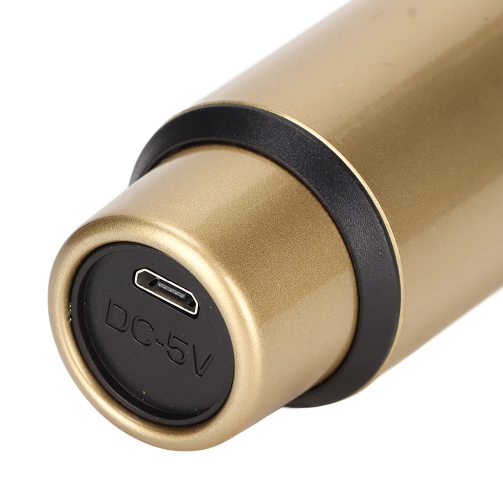 Bezprzewodowy Mikrofon, Bezprzewodowy Ręczny System Mikrofonowy Karaoke Bluetooth, z Inteligentnym Wyświetlaczem LED, Stabilnym Sygnałem, do Domowej Konferencji na świeżym Powietrzu, do(złoto)