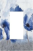 Vista 197 de Placa de pared de tortugas marinas, hierba oceánica, medusas, peces y algas marinas, placa de pared de doble palanca, cubierta de interruptor de luz