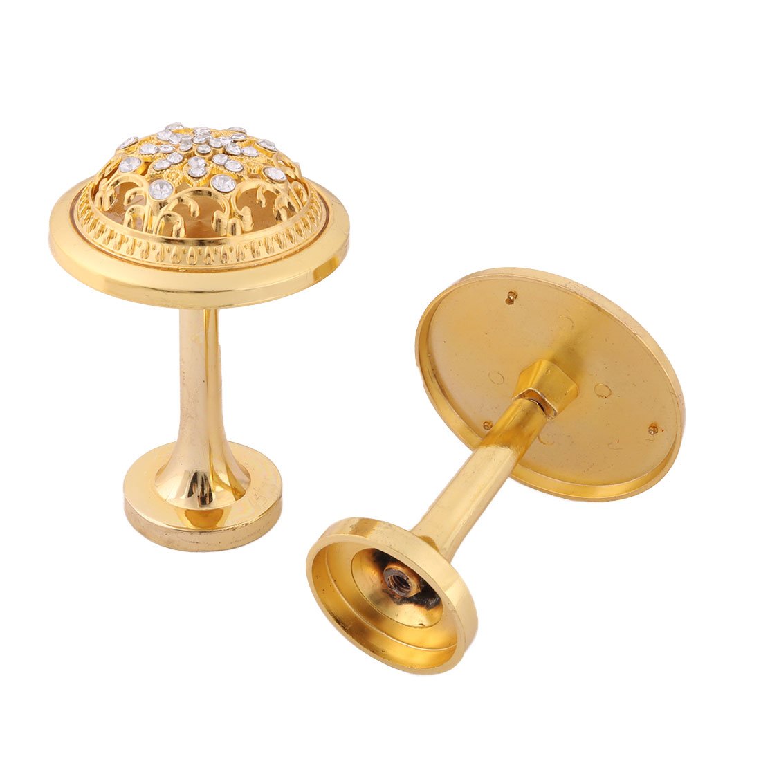 Vorhang-Quastenhalter Aus Metall Mit Blumenmuster Für Hotels Und Schlafsäle, 2 Stück, Goldfarben