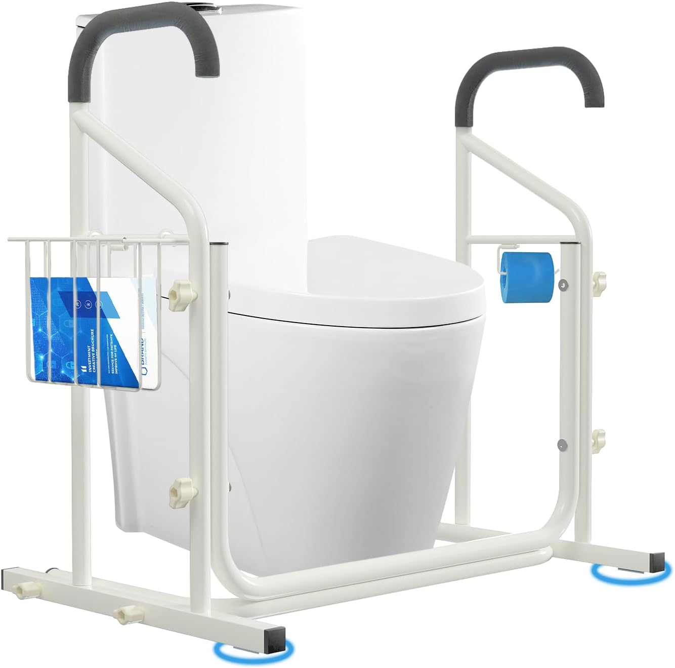 BigAlex Stand Alone Toilet Safety Rail for Elderly Adults