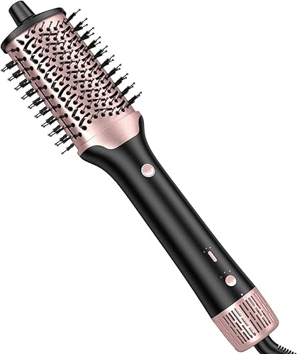 slopehill Cepillo secador de pelo, cepillo de aire caliente con motor de alta velocidad de 100,000 RPM, secador de pelo iónico y voluminizador con