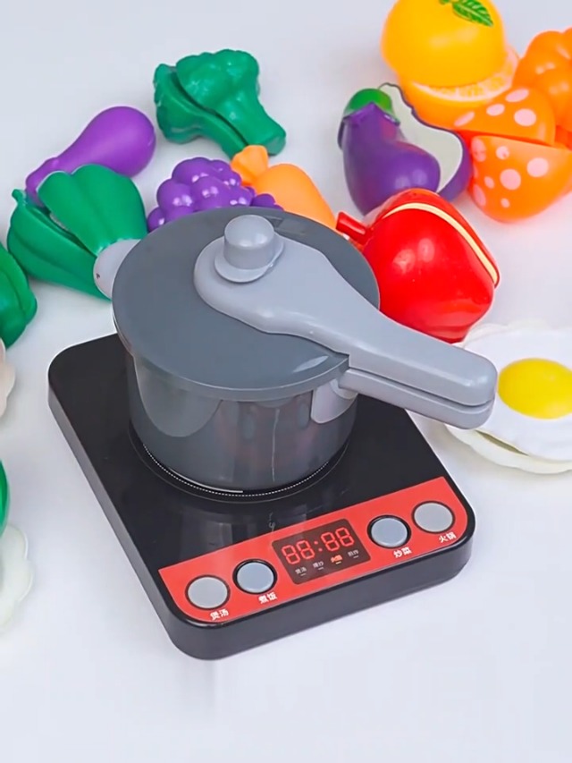 子供キッチン　おままごとセット Amazon | おままごとセット キッチントイ おもちゃ 84点セット 圧力鍋