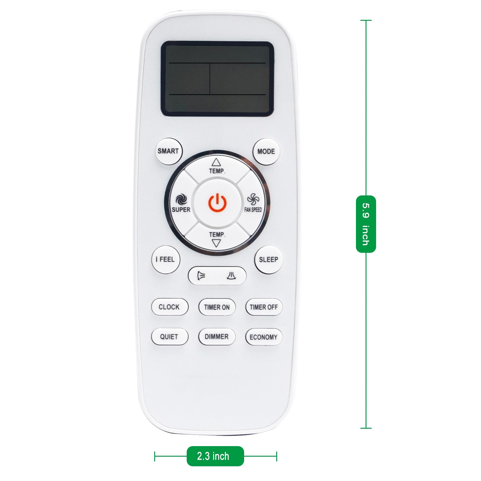 1810196 Reemplazo de control remoto compatible con aire acondicionado Hisense DG11L1-01 DG11L1-03 DG11L1-04 4