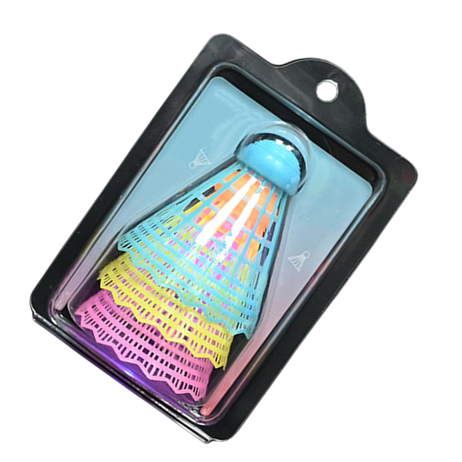 Buxuaaaa 3Pcs Nylon Outdoor Windproof Badminton Replacement Luminously LED Badminton Sports Training Shuttlecocks LED Shuttlecocks Equipment Sports Training