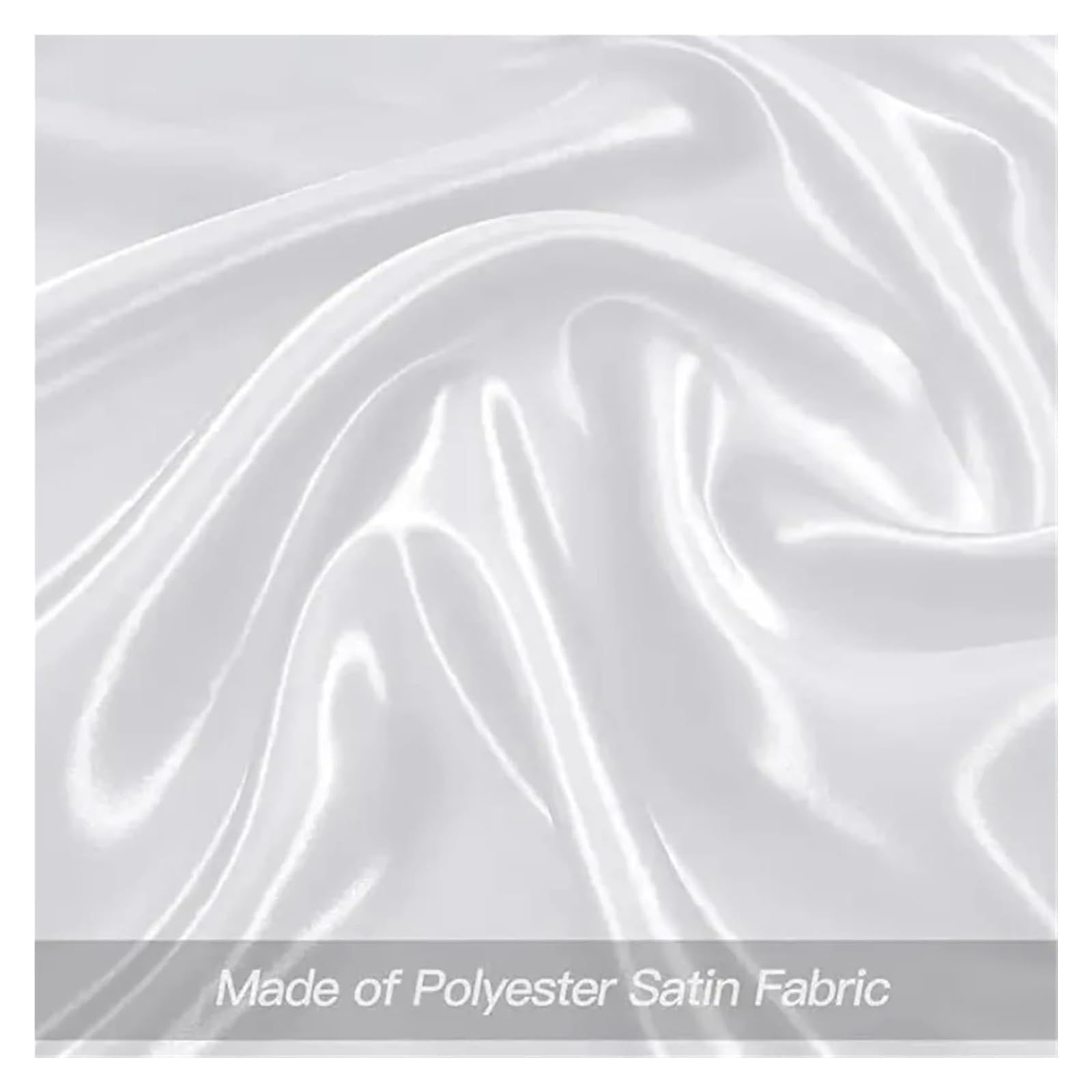 Napoles de Tela de algodón, Servilletas de Mesa 50 Piezas 30x30 cm satén Cuadrado Multicolor Lavable decoración del Banquete Boda(50pcs-White)