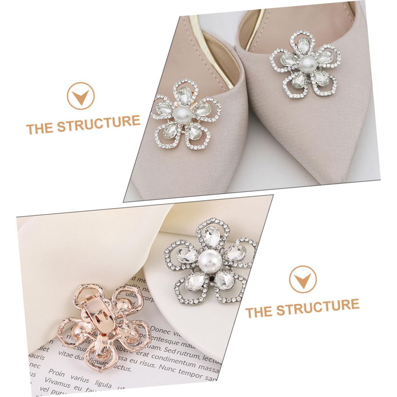 CALLARON Ornamento Per Scarpe Rimovibile Fibbia Per Scarpe Clip Per Vita Scarpe Da Sposa Fibbia Per Scarpe Spille Per Bottoni Portascarpe Clip Per Scarpe Decorative Ciondoli Per Scarpe