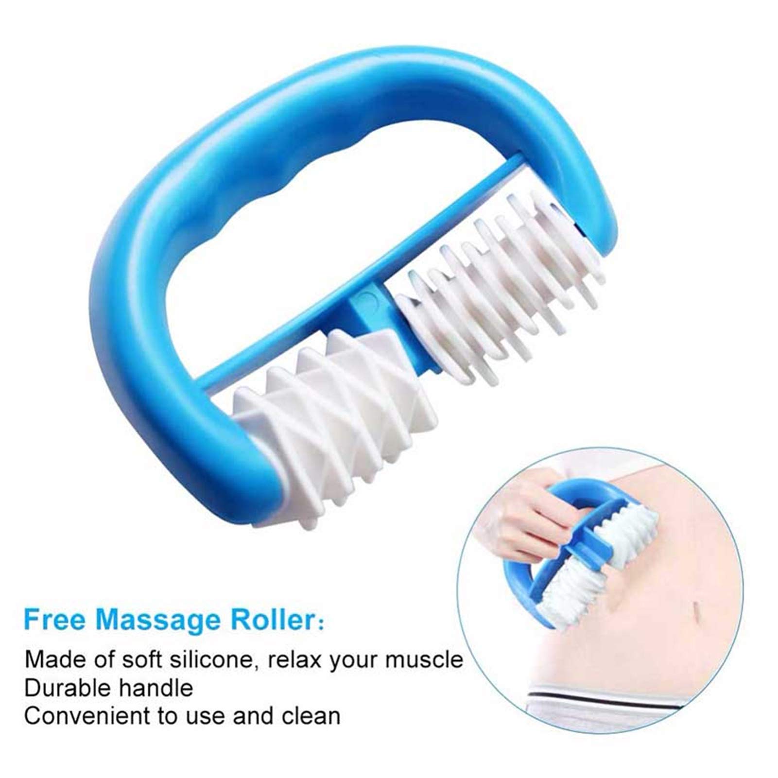 Juego de ventosas, juego de ventosas faciales para la cara, 4 latas de silicona anticelulítica, tazas de masaje al vacío, alivio del dolor corporal, rodillo de masaje, ventosas manuales, kit de ter