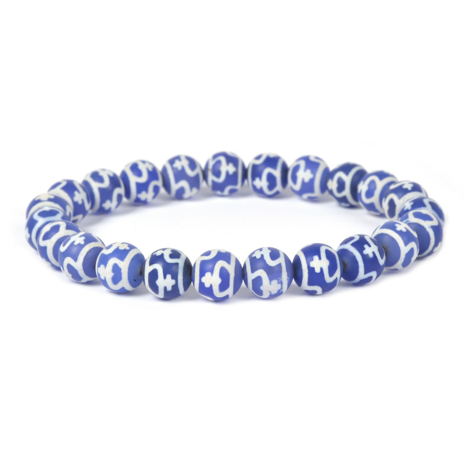 Justinstones Gem Semi Precious Gemstone 8mm Round Beads Stretch Bracelet 7 Inch Unisex