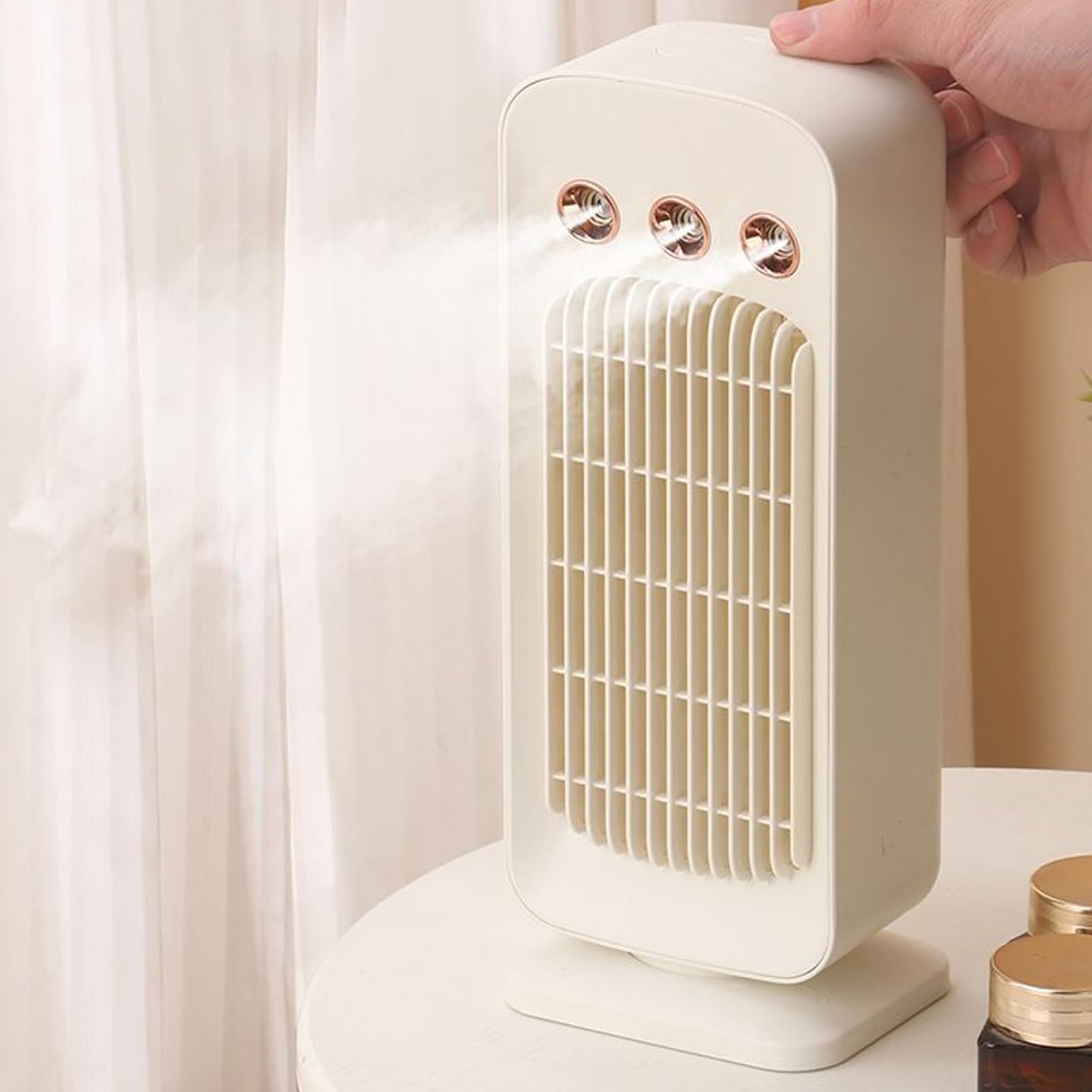 Générique Ventilatore Portatile Raffreddatore Ad Aria Doppio Motore Oscillante | Ventilatore Ad Acqua Portatile Per Camera Da Letto Per Casa Ufficio Camera Da Letto Soggiorno Esterno Sport