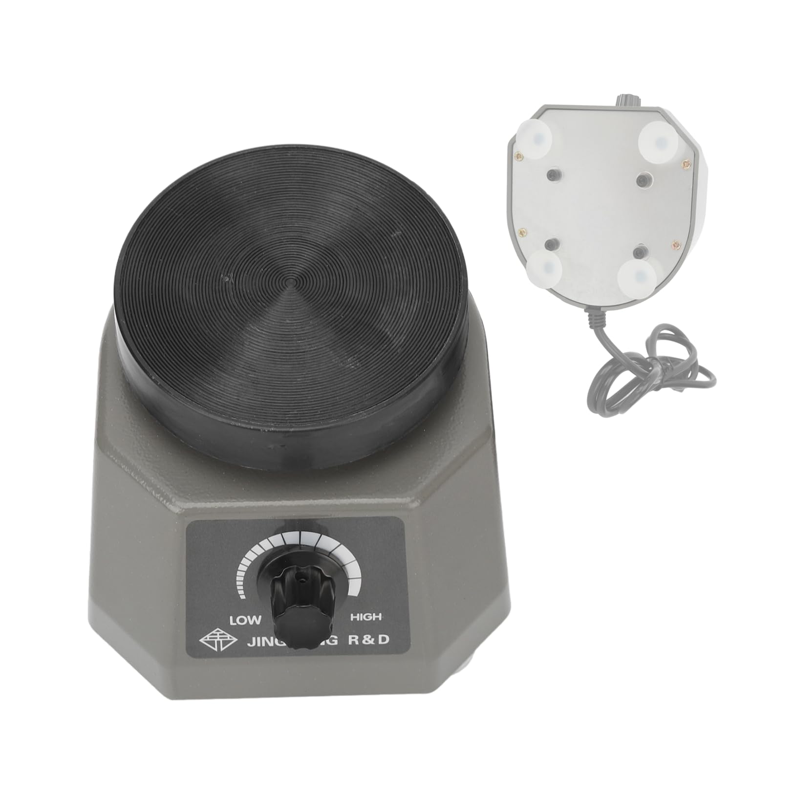 Plaque Vibrante, Vibromasseur De Laboratoire Soutien Réglage de La Vitesse pour Réduire La Vitesse des Bulles Plaque Ronde Oscillateur en Plâtre Agitateur de Plâtre pour Les Modèles Mixtes