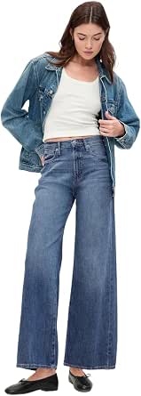 GAP Women's High Rise Wide Leg Jeans