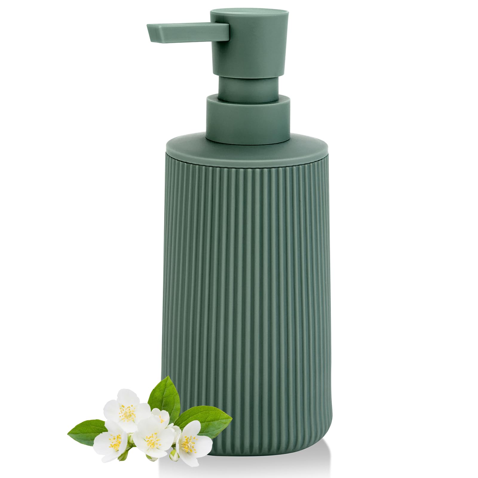 Hand Soap Dispenser, Green Soap Dispenser Bathroom, Refillable Washing up Liquid Soap Dispenser Kitchen (Green)