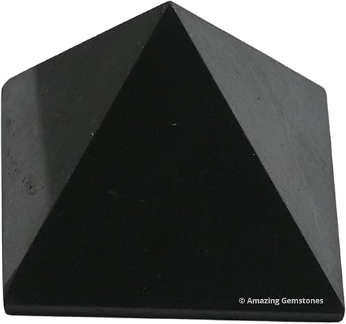 Miniatura 371 de Amazing Gemstone White Agate Snow Quartz Pyramid Crystal Healing Stones - 1" Great Pyramid Figurine of Natural Stone Pyramid for Meditation, Reiki