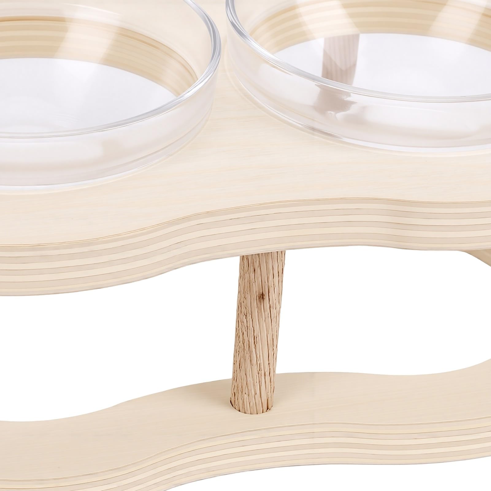Gamelle Surélevée pour Chat, Gamelle Surélevée pour Chien avec Support en Bois Composite, Compatible avec Plusieurs Animaux, Idéal pour Les Chats, Les Petits Chiens