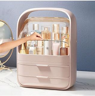 RIYA Organizador de maquillaje, caja de almac...