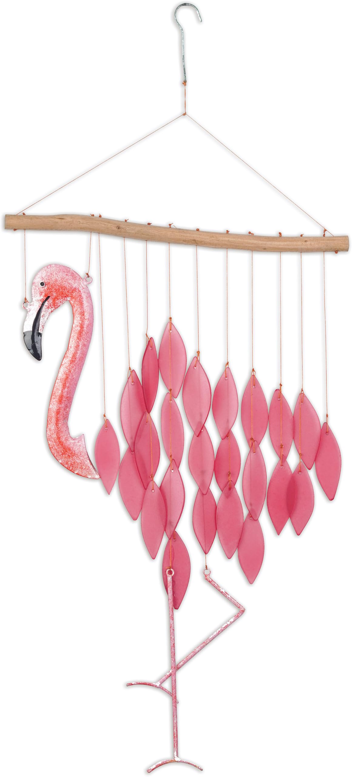 Sunset Vista Designs Windspiel – Flamingo-Windspiel, 74,9 cm lang