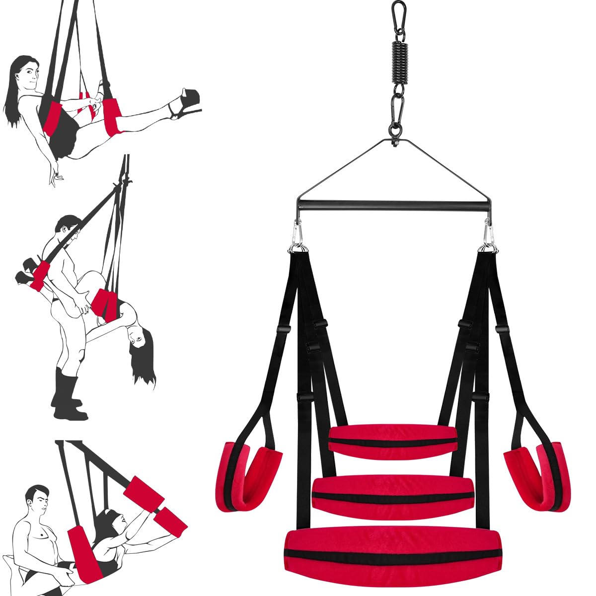 360 Degree Sex Swing Sex Toys for Adults Couple Sex Swings with Adjustable Straps BDSM Sex Sling for Adult Sex Toy